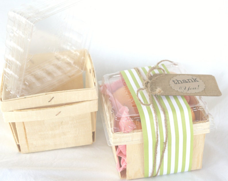 6 FARM FRESH BERRY Baskets With Clear Lidsparty Etsy