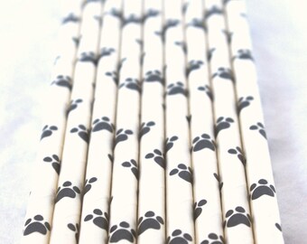 PaW Print--25ct--paper straws-