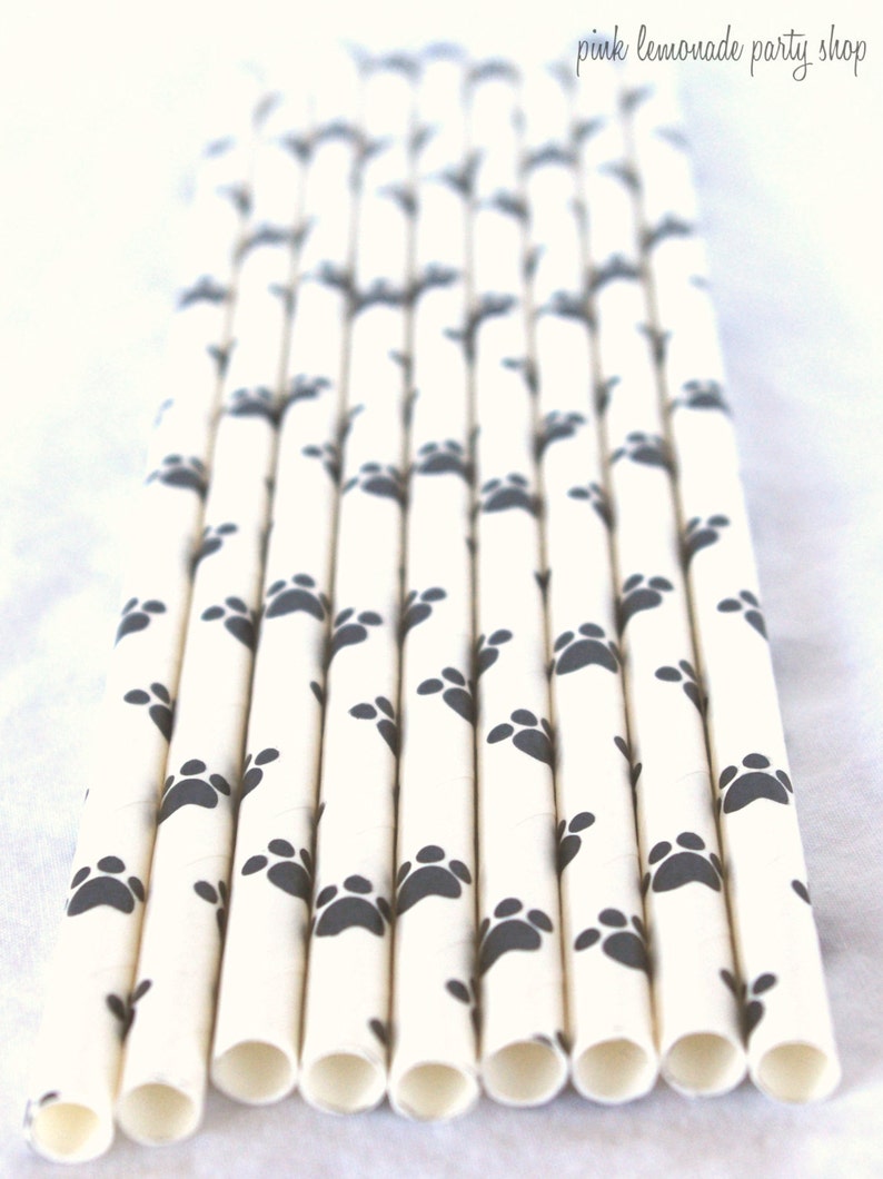 PaW Print25ctpaper straws image 1