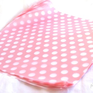50 Pink With white Dot WAX PAPER sheets-Pink Lemonade party shop EXCLUSIVE-basket liners-food safe image 2