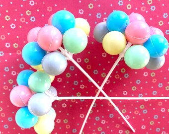 ReTRo Balloon Picks--3ct--pastel--Carnival party--Circus Theme---