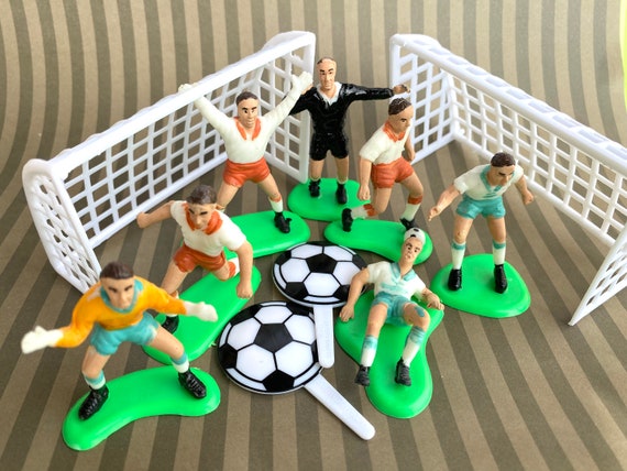 9Pcs Soccer Football Cake Topper Player Birthday Cake Decoration Model Set Toys 