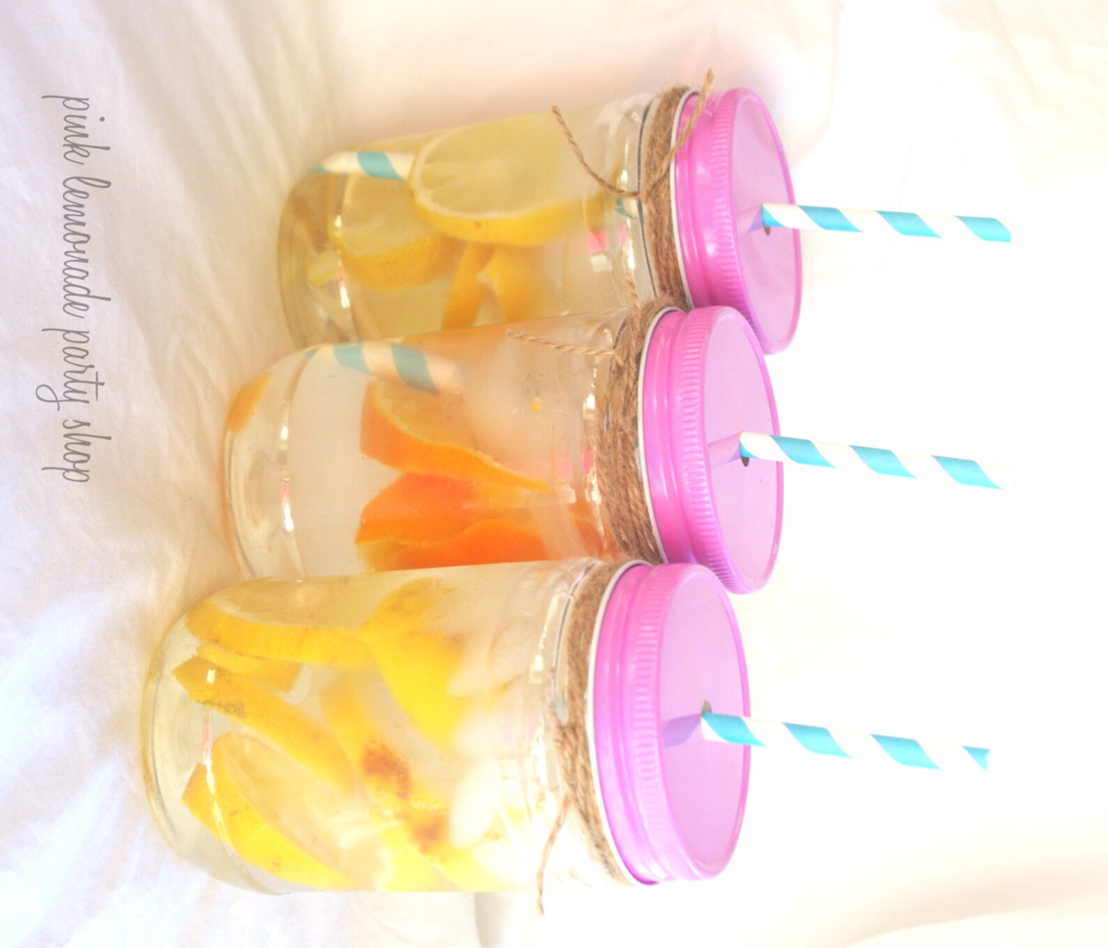 Mason Jar Lids With Straw Hole and Plastic Mason Jars & Etsy