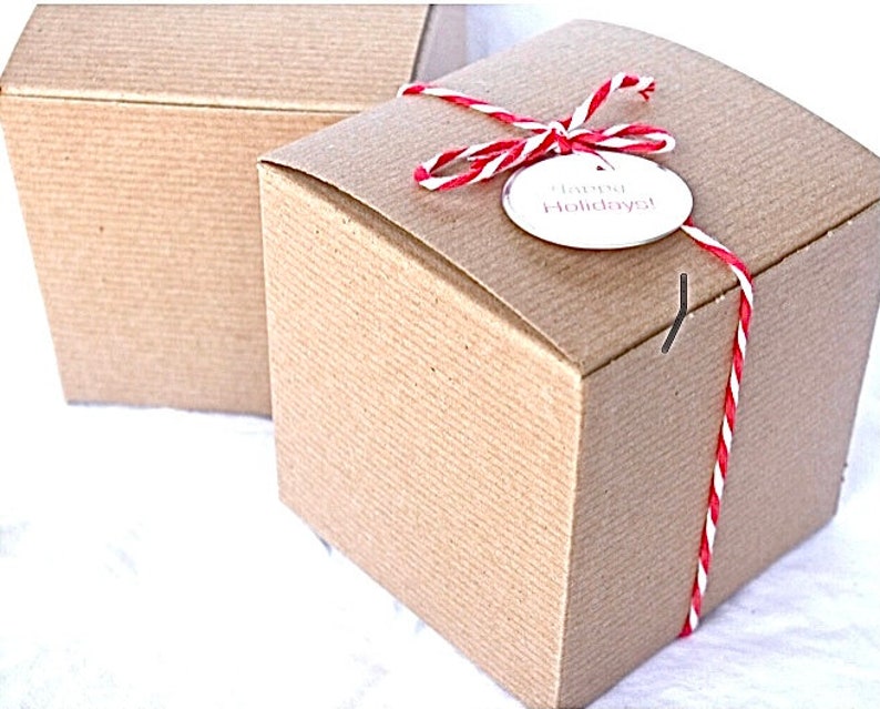 White Gift Boxes-4x4x4-DIY Crafts-wedding, gifts-10ct image 3