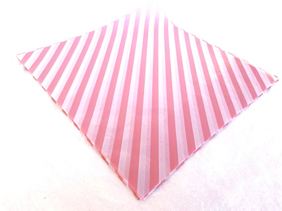 12 fogli di carta oleata a strisce diagonali rosa-limonata rosa negozio di  feste ESCLUSIVO-fodere per cestini-alimenti sicuri -  Italia