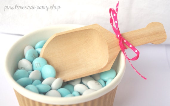 BiGGeR LiTTLe WooD SCooPS---use with candy buffets-Ice Cream Sundaes and Socials-weddings--sweet shop parties---set of 3 Il_570xn