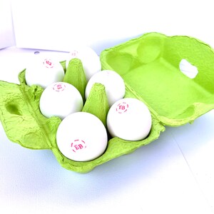 Half dozen sized egg cartons Count of 4-green image 3