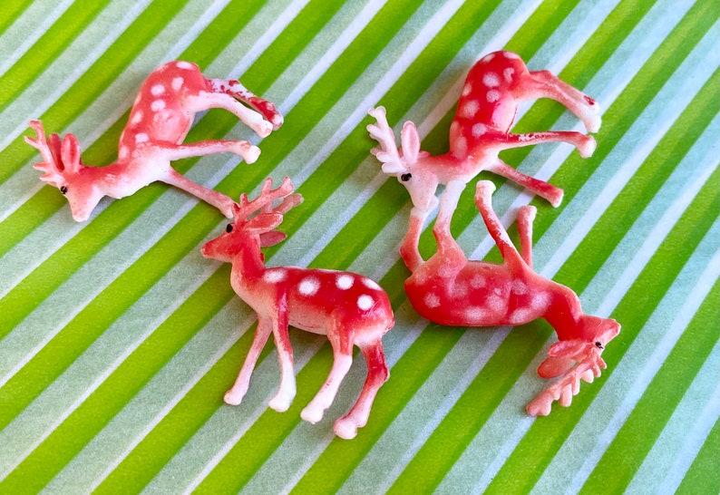 RETRO REINDEER Cupcake Toppers12ct image 1