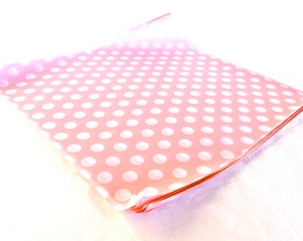 25 Pink With white Dot WAX PAPER sheets-Pink Lemonade party shop EXCLUSIVE-basket liners-food safe