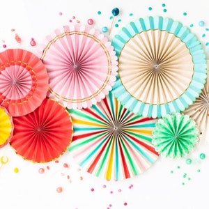 Hip hip hooray fan set — 8 piece set -