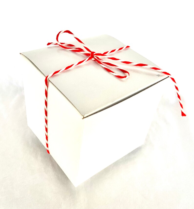 White Gift Boxes-4x4x4-DIY Crafts-wedding, gifts-10ct image 1