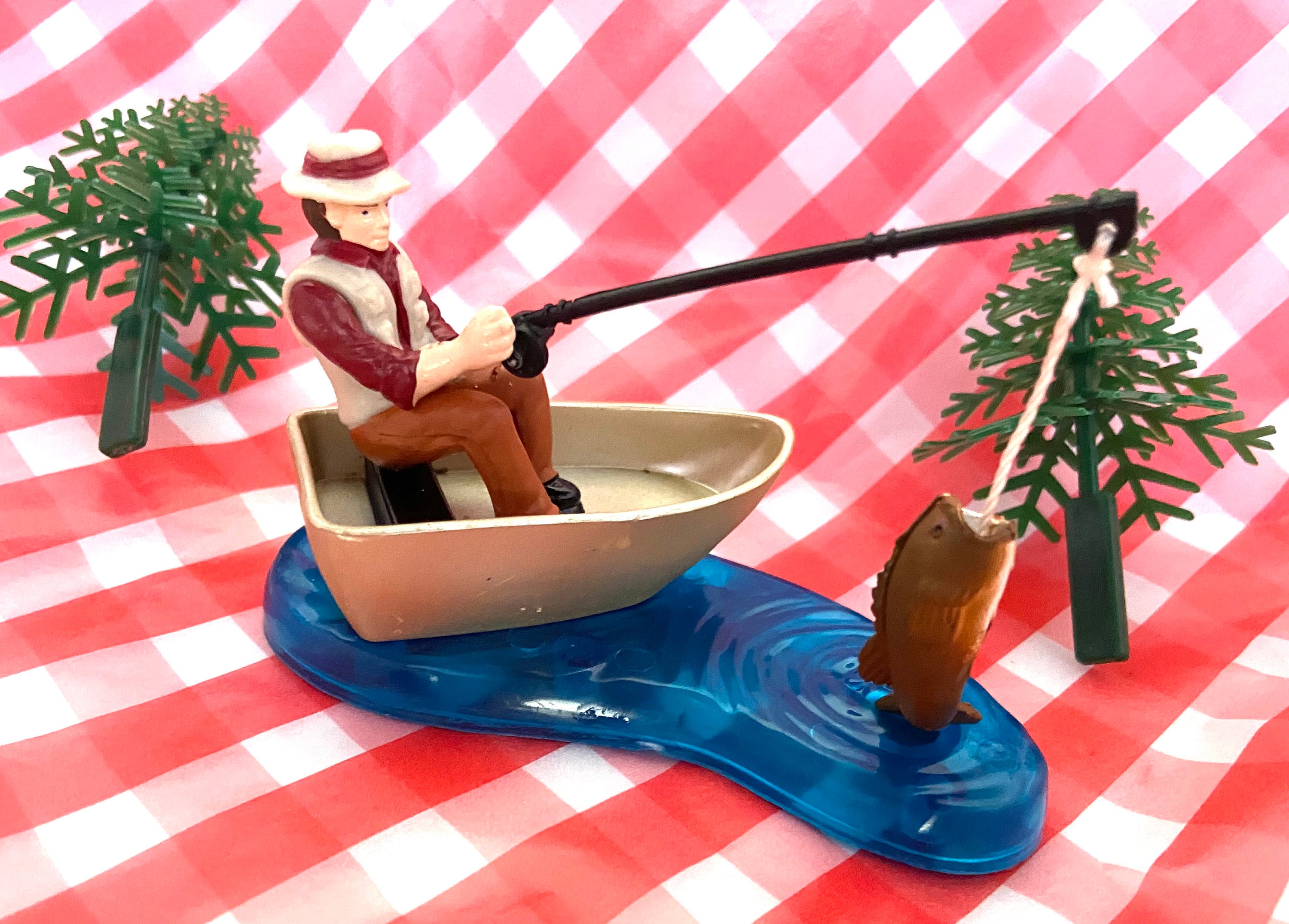 Fisherman Cake Topper Set 3 Piece Set Anglers Fathers Day -  Denmark