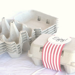 Egg CaRToN-empty GReY 6egg size-fill with mini cupcakes,easter eggs, cookies, fruit, hold cakepops or peep pops-3ct image 5