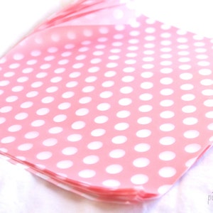 50 Pink With white Dot WAX PAPER sheets-Pink Lemonade party shop EXCLUSIVE-basket liners-food safe image 3