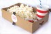 FooD TRaY with DRinK HoLDERS--set of 15-Brown Kraft-MoViE NIght--Parties--Superbowl-PicNics--with Movie night labels 