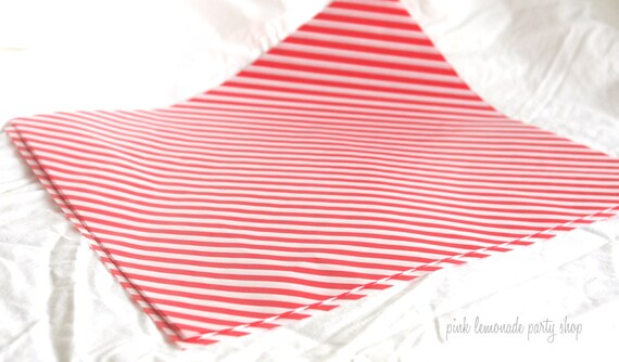 25 Red Diagonal Stripe WAX PAPER sheets-Pink Lemonade party shop EXCLUSIVE-basket liners-food safe Il_570xn