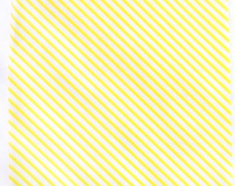 25 Yellow Stripe WAX PAPER sheets-Pink Lemonade party shop EXCLUSIVE-basket liners-food safe