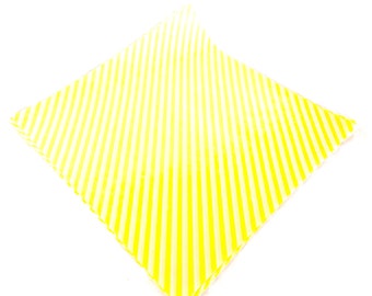 50 Yellow Stripe WAX PAPER sheets-Pink Lemonade party shop EXCLUSIVE-basket liners-food safe