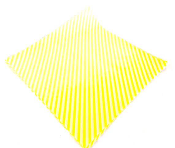 50 Yellow Stripe WAX PAPER Sheets-pink Lemonade Party Shop Exclusive-basket  Liners-food Safe 