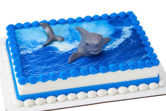 Set de pastel de tiburón y cola 1 juego - Etsy España