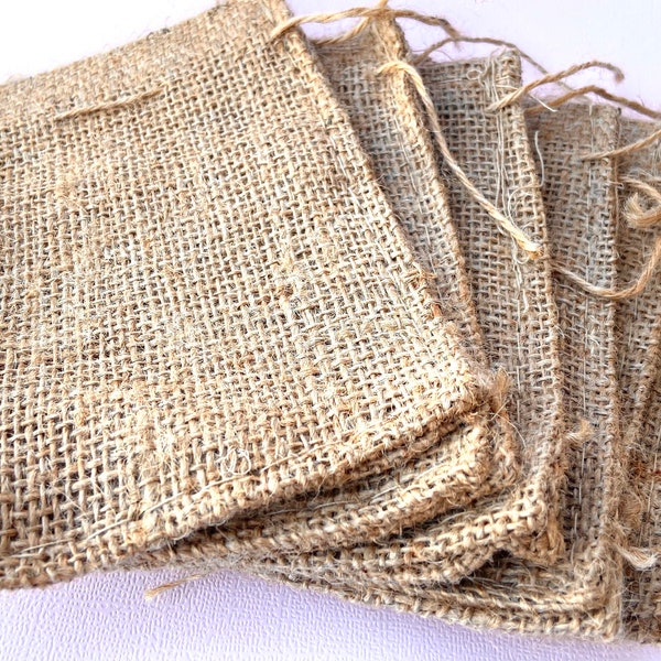 the LITTLE BURLAP BAG- --- Favors/Gifts-Add your own decorations--set of 10