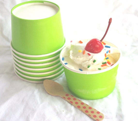 20LiTTLe ICe CReaM CUPS with diy printablesGReeN4ozParty FavorsIce