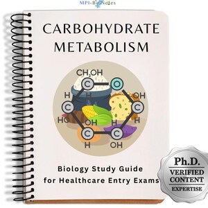 Dominando el metabolismo de los carbohidratos: compendio de estudio y guía visual integral para la admisión al IMAT y a las profesiones sanitarias (versión PDF)