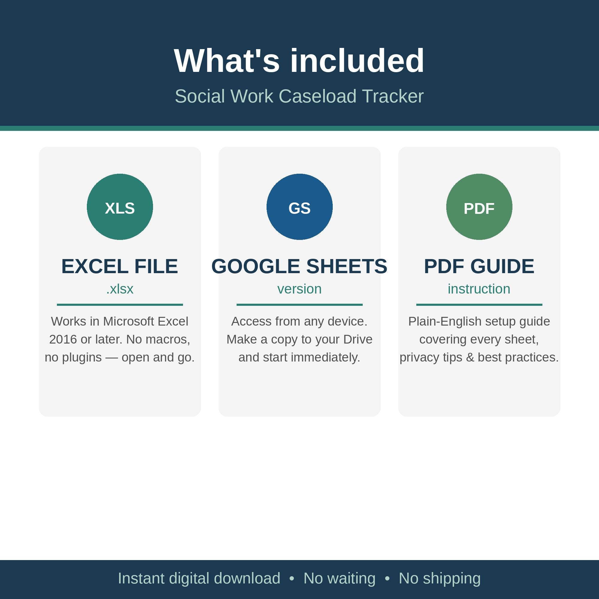 Social Worker Caseload Tracker | Excel Google Sheets Template (digital ...