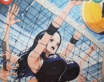 Nico Robin One piece TCG Custom Art Pooff Custom ST01 - 008 Volleyball set Pooff Custom Orica Cards Foil Effect + grip