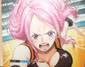 Jewelry Bonney One piece TCG Custom Art Pooff Custom ST 21 - 004 Volleyball set Pooff Custom Orica Cards Foil Effect + grip