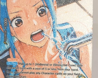 Nefeltari Vivi One piece TCG Custom Art Pooff Custom EB 03 - 024 Volleyball set Pooff Custom Orica Cards Foil Effect + grip