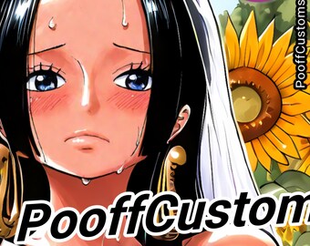 Boa Hancock One Piece TCG Custom Art - Orica Op 07 051 Bride Edition Proxy waifu card PooffCustom