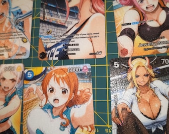 One Piece Custom Card Waifu SET VolleyBall op tcg waifu Custom Card Pooff Custom orica alternative Art