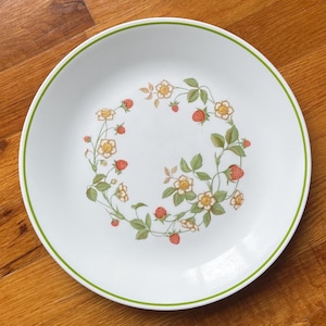 【ビンテージ】インタナショナル「ストロベリーパッチ」ディナープレート2枚セット Vintage Strawberry Dinner Plates - Etsy