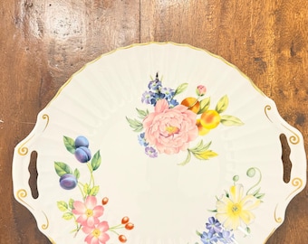 Royal Worcester Ashford Servierplatte mit Griffen, große 11-Zoll-Kuchenplatte