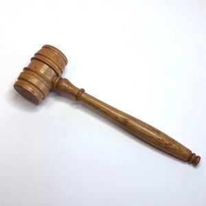 Wood Gavel for Auctioneers Judges #A5