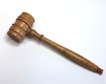 Wood Gavel for Auctioneers Judges #A5