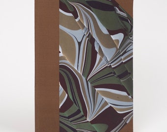 Address Book - Green Fold Marbled