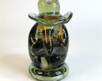 Vintage Art Glass Head Figure by the Enchanted Glass Factory #A4