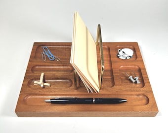 Walnut Desk Organizer Tray by Distinguished Gift Creations