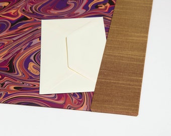 Handmade Desk Blotter / Desk Pad - Vibrant Infinity Layer