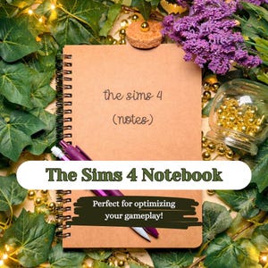 Cuaderno de Los Sims 4, regalo para gamers, diario de espiral con rayas para la universidad