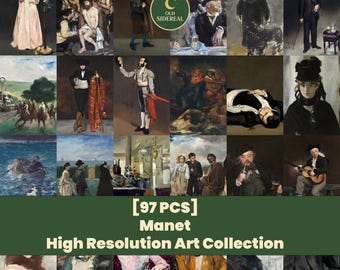 97 Edouard Manet Prints, Vintage French Portraits & Figure Paintings, Classic Museum Wall Art Collection (Digital Download)