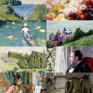 11 Gustave Caillebotte Art Collection, Impressionist Paintings Bundle, Vintage Paris Scenes, TV Frame Wall Art, Printable (Digital Download) image 2