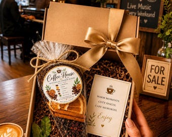 Coffee Simmer Pot Kit, Coffee Lover Gift, Cozy Home Fragrance, Housewarming Gift, Natural Coffee Bean Blend, Gift for New Home