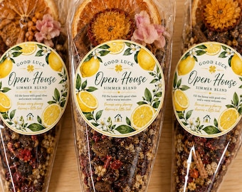 Open House Gift Realtor Simmer Pot Kit | Realtor Closing Gift | Good Luck Simmer Blend | Lemon Simmer Pot | Housewarming Gift