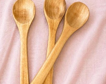 Mini Wooden Spoon | Stirring Coffee, Tea, Honey, Spices, Simmer Blends