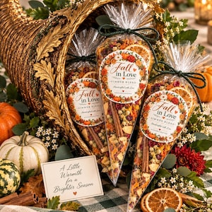 Fall in Love Simmer Pot Kit, Autumn Simmer Blend, bridal shower favors, Thanksgiving Hostess Gift, Stovetop Potpourri, fall wedding decor
