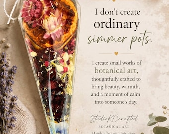 Signature Botanical Simmer Blend, Bridal Shower Favors, Wedding Guest Gift, Potpourri, housewarming, dried flower gift