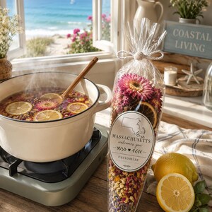 Custom Simmer Pot Kit, Stovetop Potpourri, marketing gifts,  Custom State personalize, Realtor Closing Gift, Housewarming, Wedding Favor